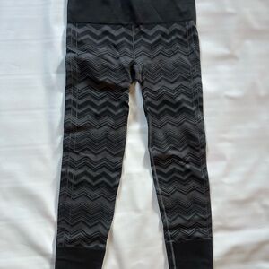 lululemon athletica Kids Black Zigzag Leggings